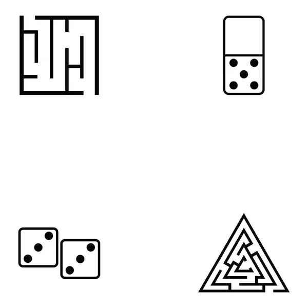 Juego icono conjunto — Archivo Imágenes Vectoriales