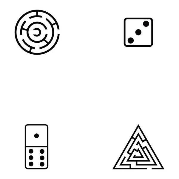 Набор значков игры — стоковый вектор