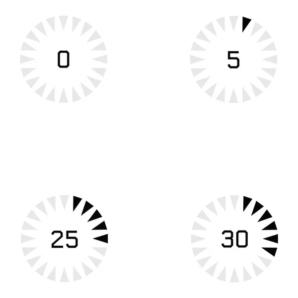 Loading icon set — Stock Vector