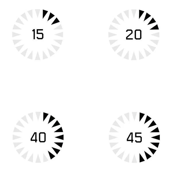 Jeu d'icône de chargement — Image vectorielle