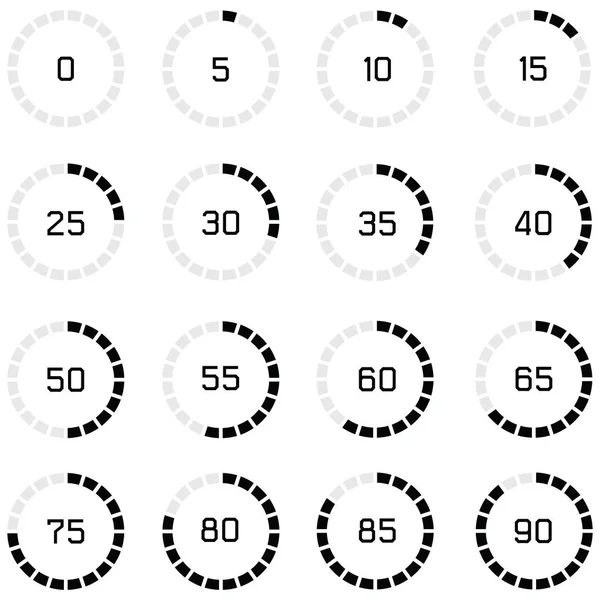 Jeu d'icône de chargement — Image vectorielle