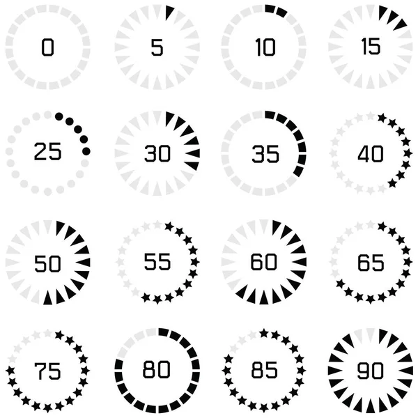 Jeu d'icône de chargement — Image vectorielle