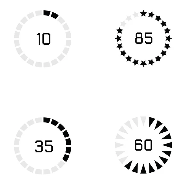 Conjunto de ícone de carregamento — Vetor de Stock