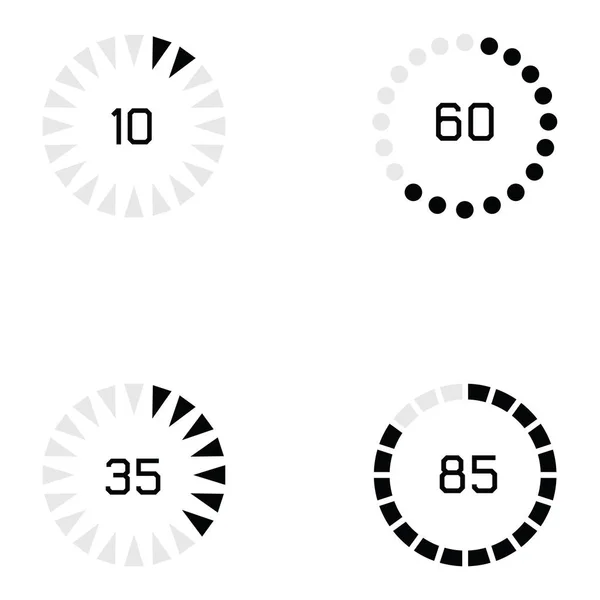 Conjunto de ícone de carregamento —  Vetores de Stock