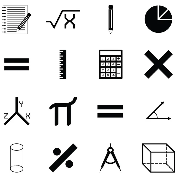 Math pictogramserie — Stockvector