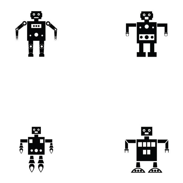 Робот Icon Set — стоковий вектор