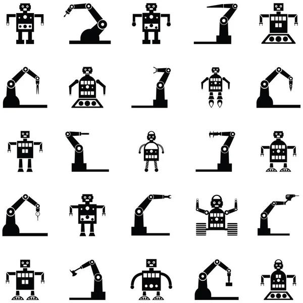 Robot icon set — Stock Vector