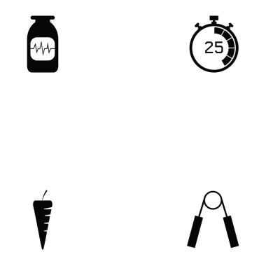 fitness simgesi seti