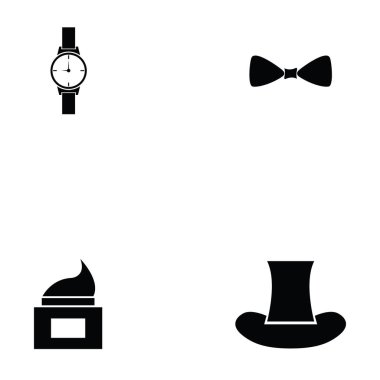 Erkek Aksesuar simge seti