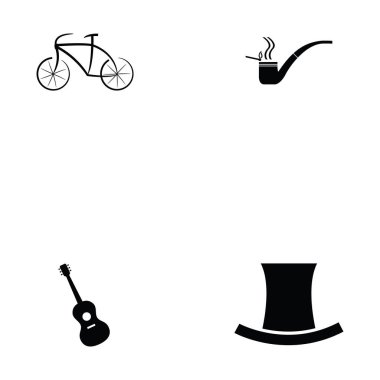 Erkek Aksesuar simge seti