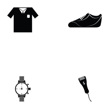 Erkek Aksesuar simge seti