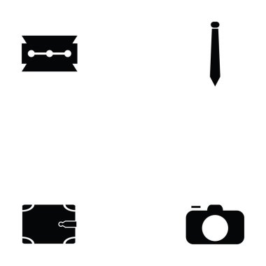 Erkek Aksesuar simge seti