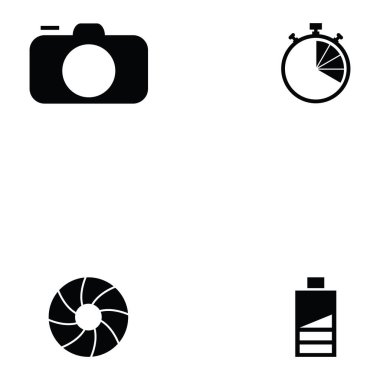 Fotoğraf simge seti