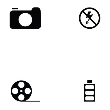 Fotoğraf simge seti