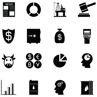 Menkul Kıymetler Borsası Icon set