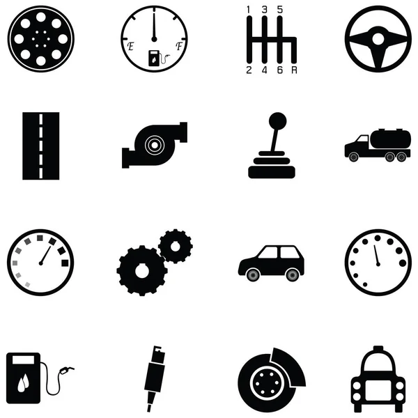 Auto stuurprogrammaset pictogram — Stockvector