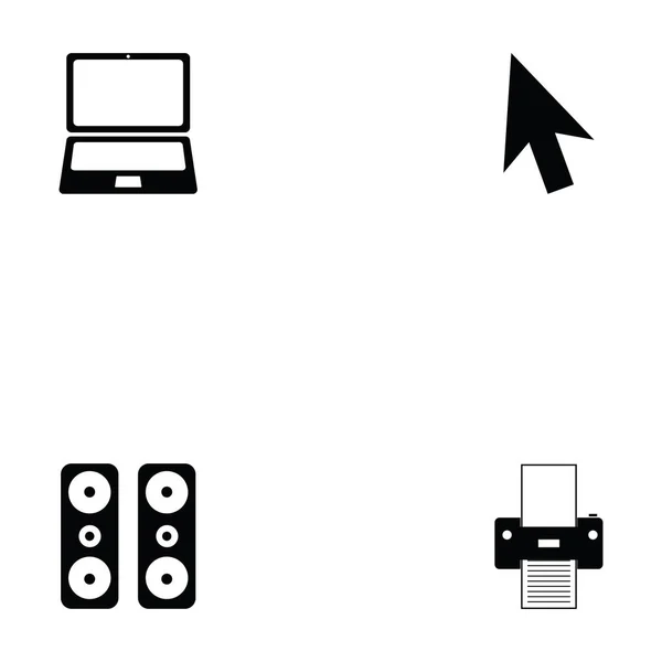 Computer-Icon gesetzt — Stockvektor