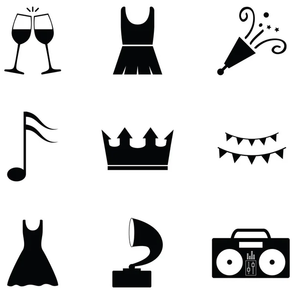 Conjunto de iconos del baile — Vector de stock