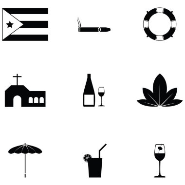Küba Icon set