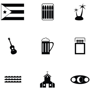 Küba Icon set