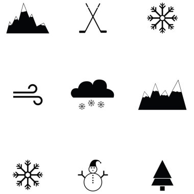 buz pateni Icon set