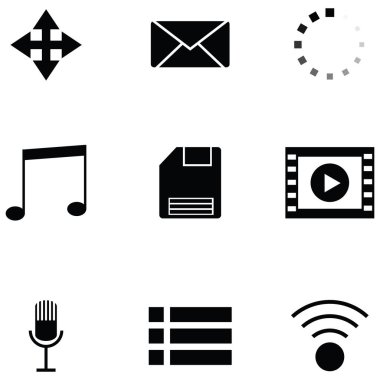 Medya Icon set