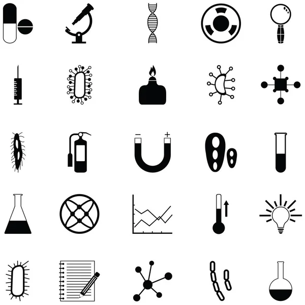 Conjunto de iconos de laboratorio — Vector de stock