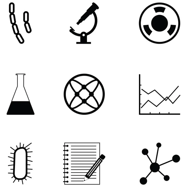 Laboratorium pictogrammenset — Stockvector