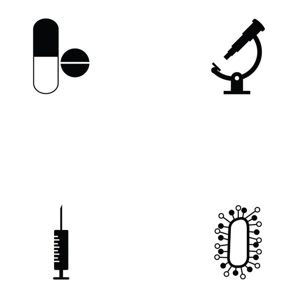 Laborsymbole gesetzt — Stockvektor