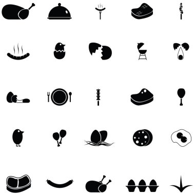Tavuk Icon Set