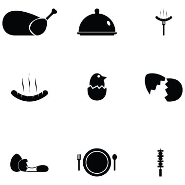 Tavuk Icon Set