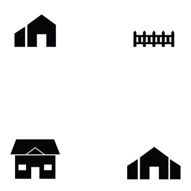 Icon set bina çiftlik