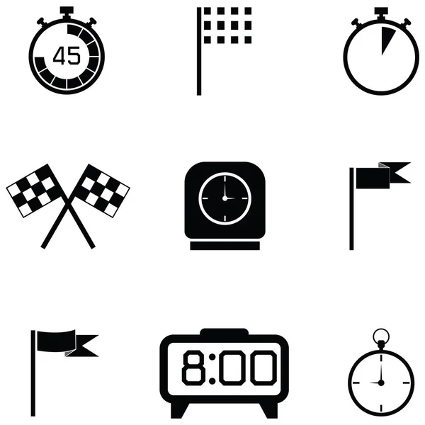 Set di icone finitura — Vettoriale Stock