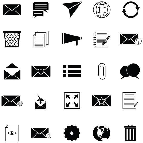 Mensaje icono conjunto — Archivo Imágenes Vectoriales