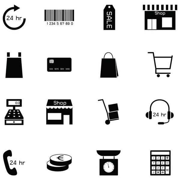 Ensemble icône de vente au détail — Image vectorielle