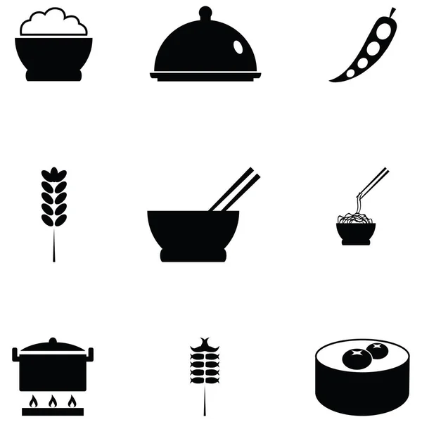 Conjunto de ícone de arroz —  Vetores de Stock