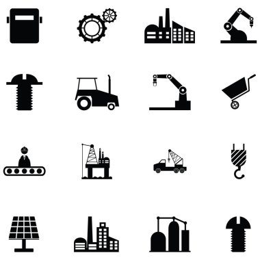 Endüstriyel Icon set