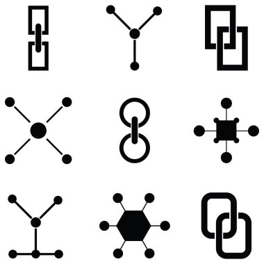 bağlantı simge seti