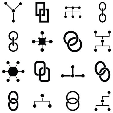 bağlantı simge seti