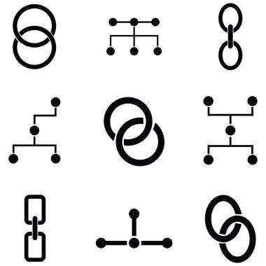 bağlantı simge seti