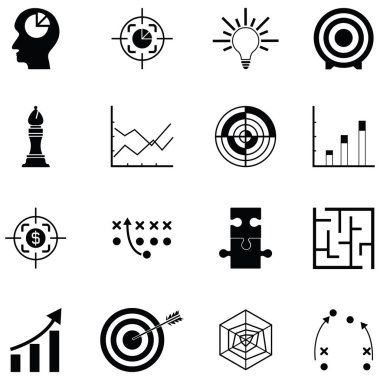 Strateji Icon set