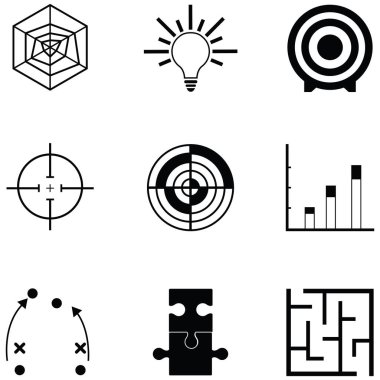 Strateji Icon set