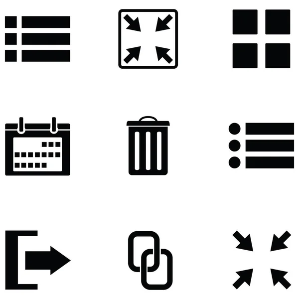 Set di icone di interfaccia — Vettoriale Stock