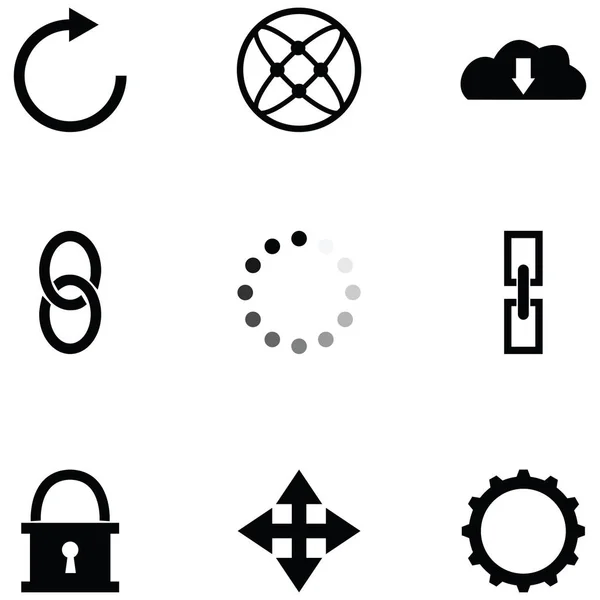 Set di icone di interfaccia — Vettoriale Stock