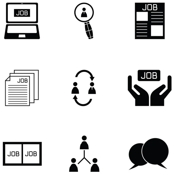 Job icon set — Stock Vector