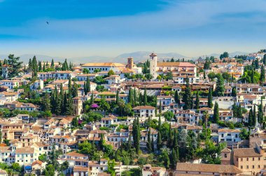 Granada İspanya'nın tarihi kent görünümünü