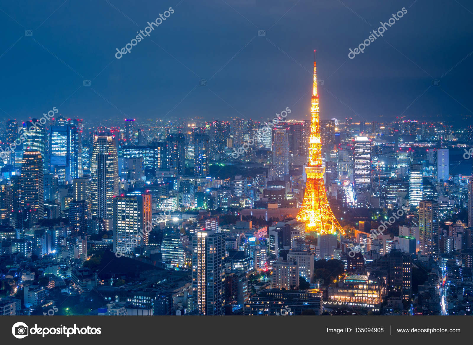 Aerial View Over Tokyo Tower And Tokyo Cityscape View From Roppongi Hills At Night In Japan Stock Editorial Photo C Teddybearpicnic