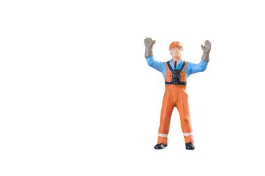 Minyatür insanlar mühendis ve işçi meslek