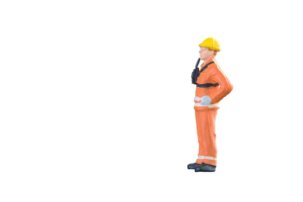 Miniaturmenschen Ingenieur und Arbeiter — Stockfoto