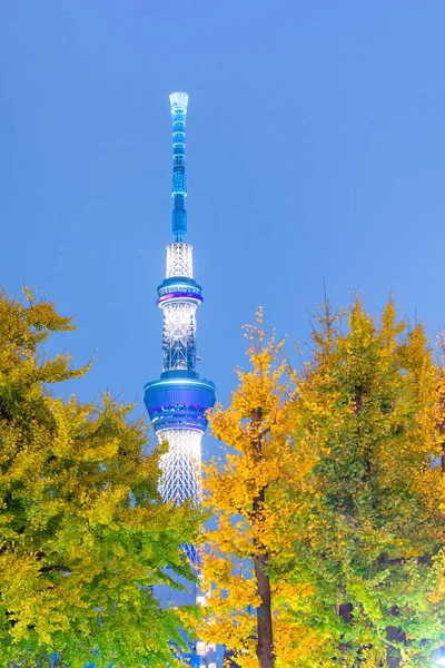 O Tokyo Skytree uma nova torre de transmissão de televisão — Fotografia de Stock